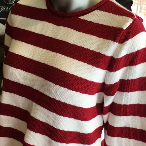 Guide Series Striped Red Sweater. NWOT - Picture 3 of 9